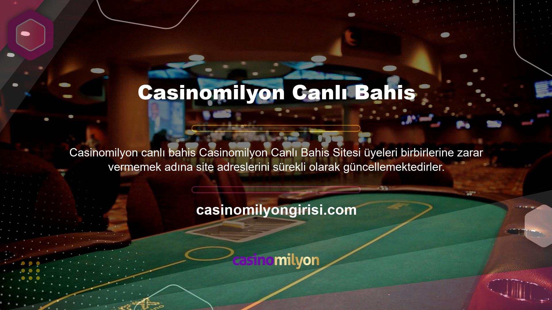 Casinomilyon giriş adresini her zaman web sitemizden takip edebilirsiniz